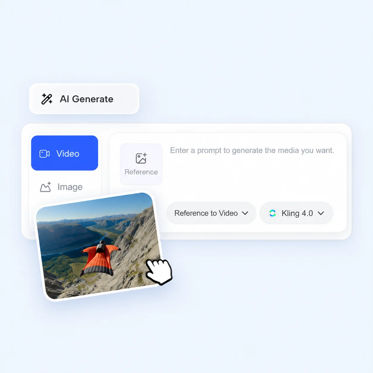 Upload a reference image or enter a prompt to create a video with kling4.0 on JoggAI.