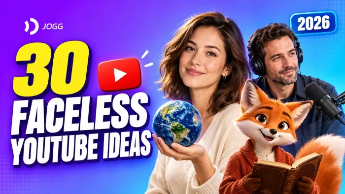 30 Faceless YouTube Channel Ideas for 2026 (and How to Make Each One Without a Camera)