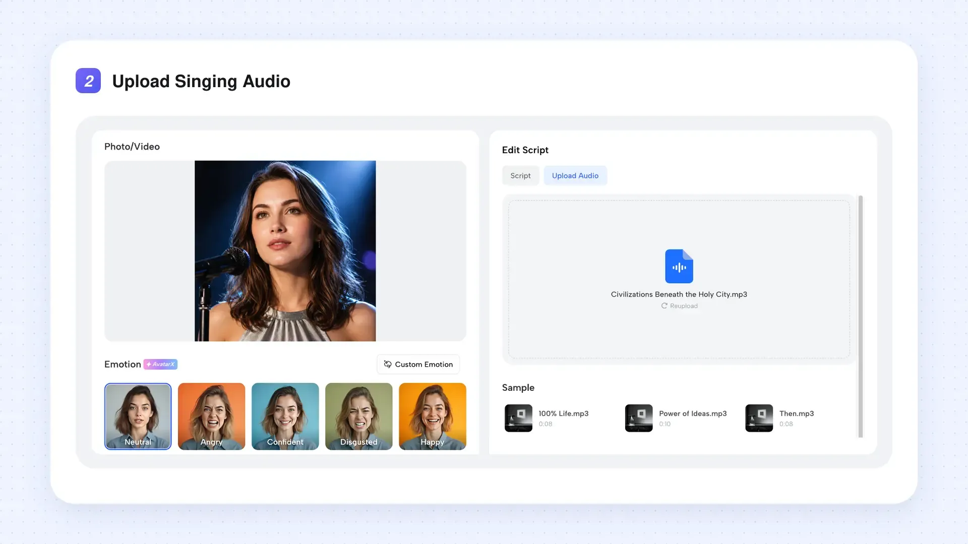 step-2-upload-singing-audio-and-choose-emotion.webp